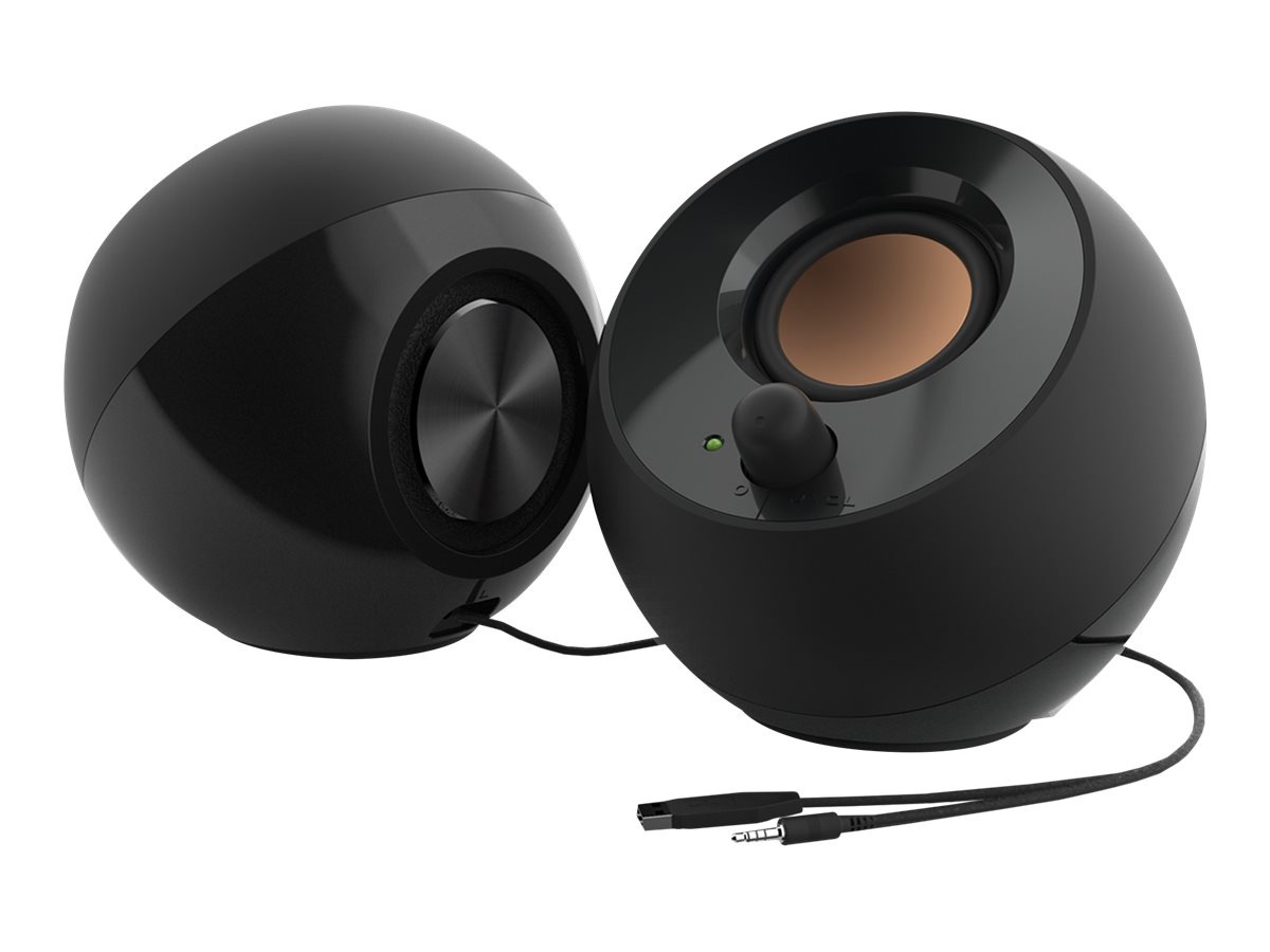 Creative Pebble V2 2 - 0 Speaker System - 8 W RMS - Black