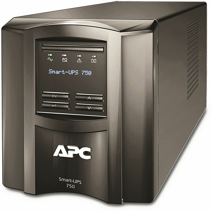 APC Smart-UPS, Line Interactive, 750VA, Tower, 120V, 6x NEMA 5-15R outlets,