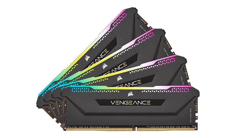 CORSAIR Vengeance RGB PRO SL - DDR4 - kit - 128 GB: 4 x 32 GB - DIMM 288-pin - 3200 MHz / PC4-25600 - unbuffered