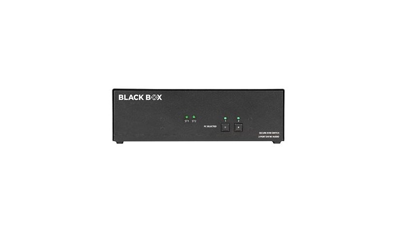 Black Box SECURE KVS4-1002D - KVM / audio switch - 2 ports - TAA Compliant