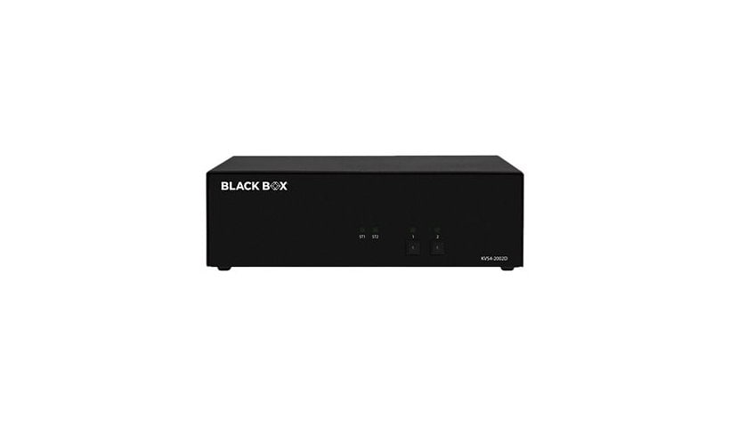 Black Box SECURE KVS4-2002D - KVM / audio switch - 2 ports - TAA Compliant