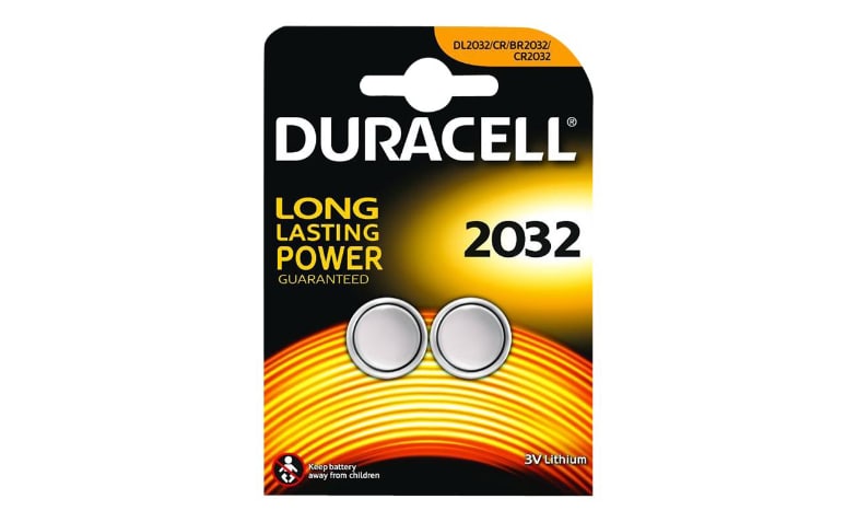 Duracell CR2032 3v LITHIUM Coin Cell Batteries (Pack of 2) DL2032 BR2032