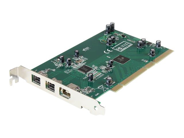 StarTech.com 3 Port 2b 1a PCI 1394b FireWire Adapter Card with DV Editing K