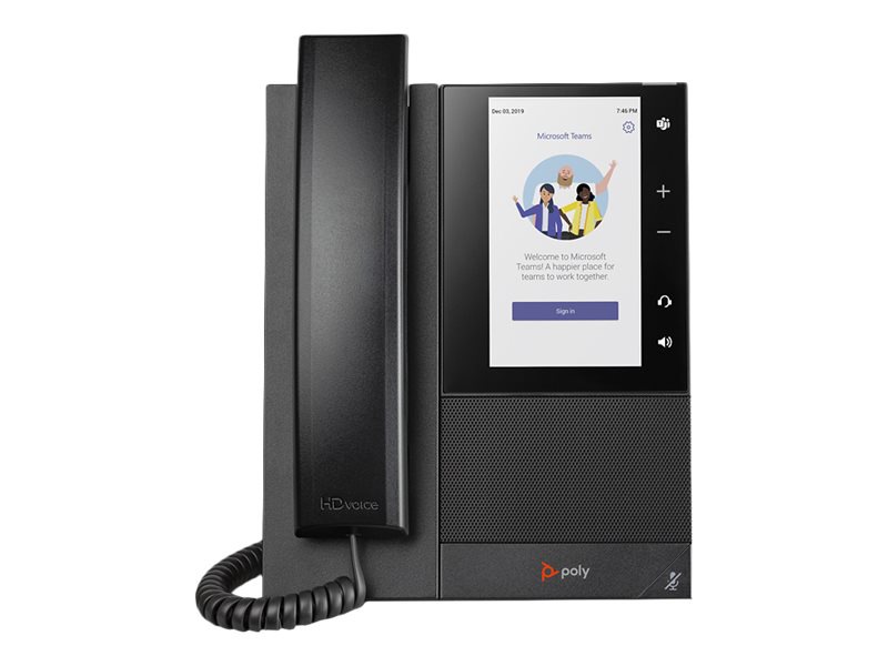 Poly CCX 505 Media Desk Phone with Color Touchscreen