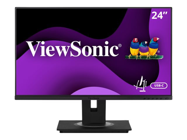 ViewSonic VG2456a - 1080p IPS Monitor with USB-C, Built-In Docking, RJ45, Daisy Chain, 40 Degree Tilt - 250 cd/m² - 24"