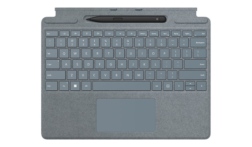 Microsoft Surface Pro Keyboard - Blue - English - Pro 9/8/X - Touchpad - Slim Pen Charging Tray (No Pen)