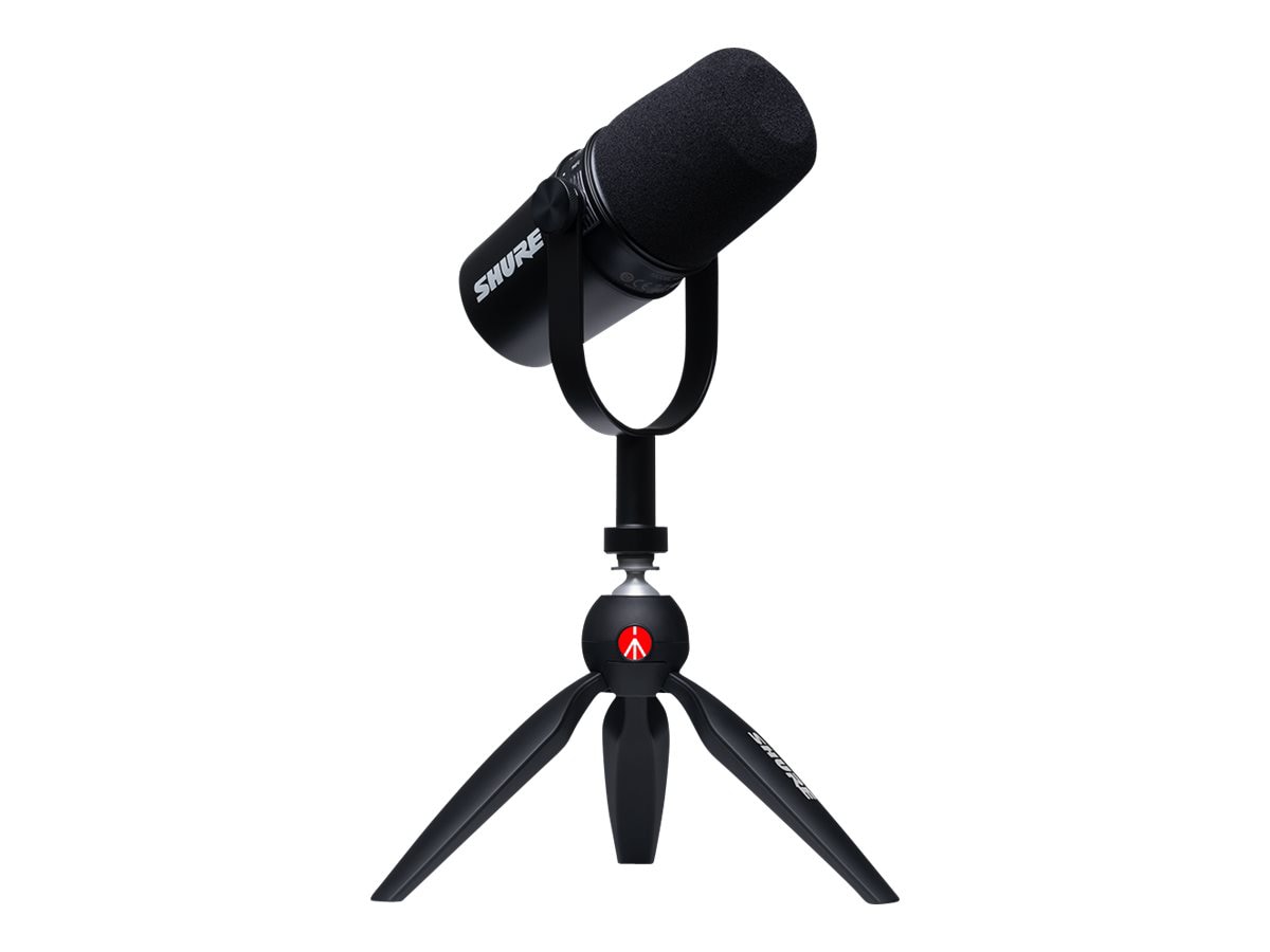 Shure MV7 Podcast Microphone Kit with Mini Tabletop MV7-K-BNDL