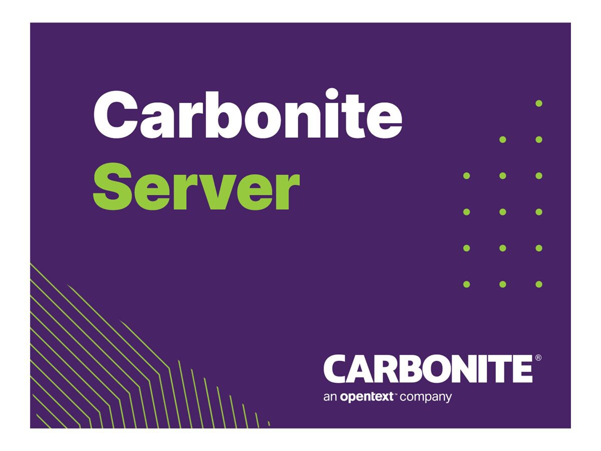 Carbonite Server - subscription license (1 year) - 1.5 TB capacity