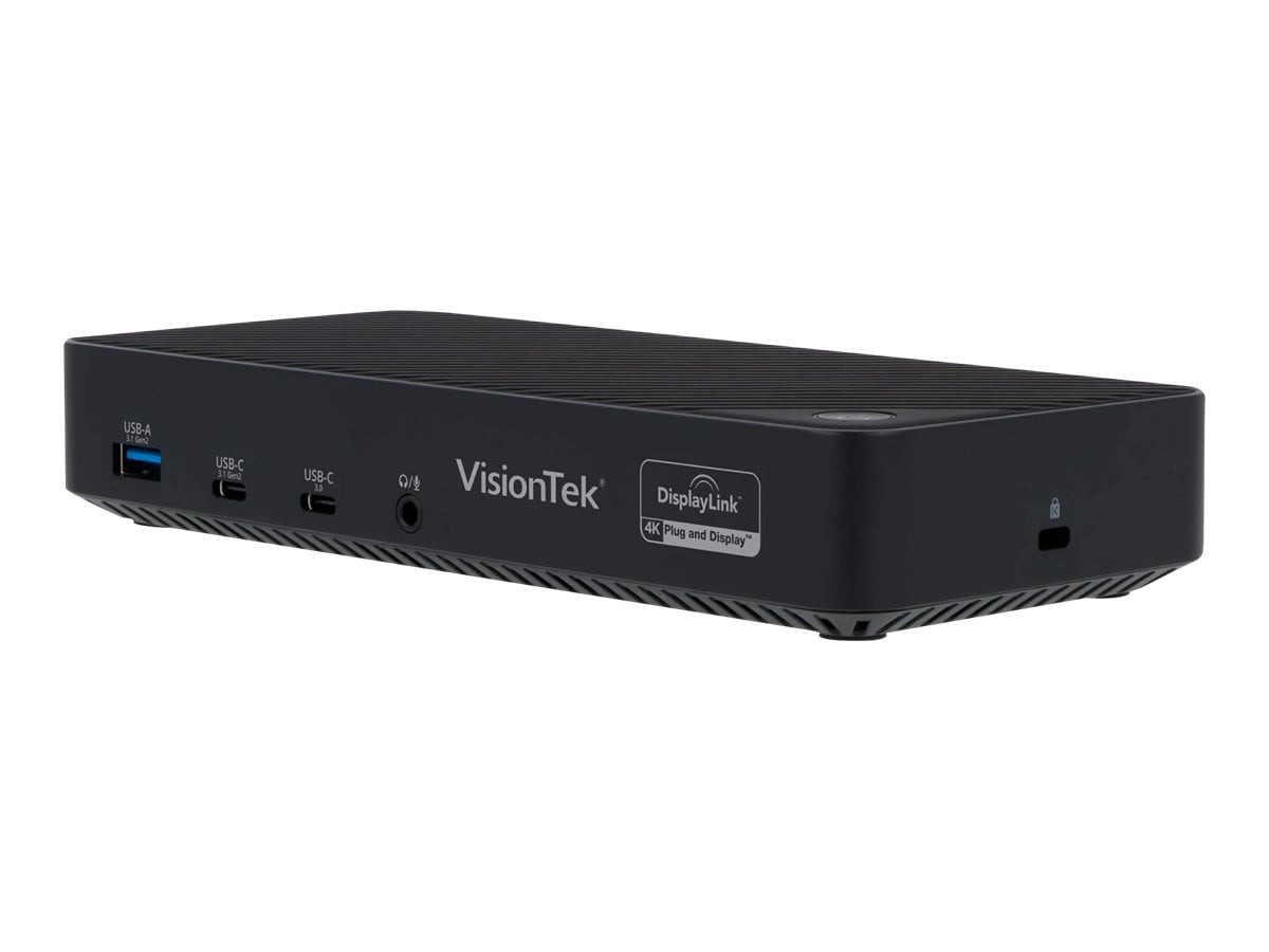 VisionTek VT7000 - Triple Display 4K USB-C Docking Station with 100W Power