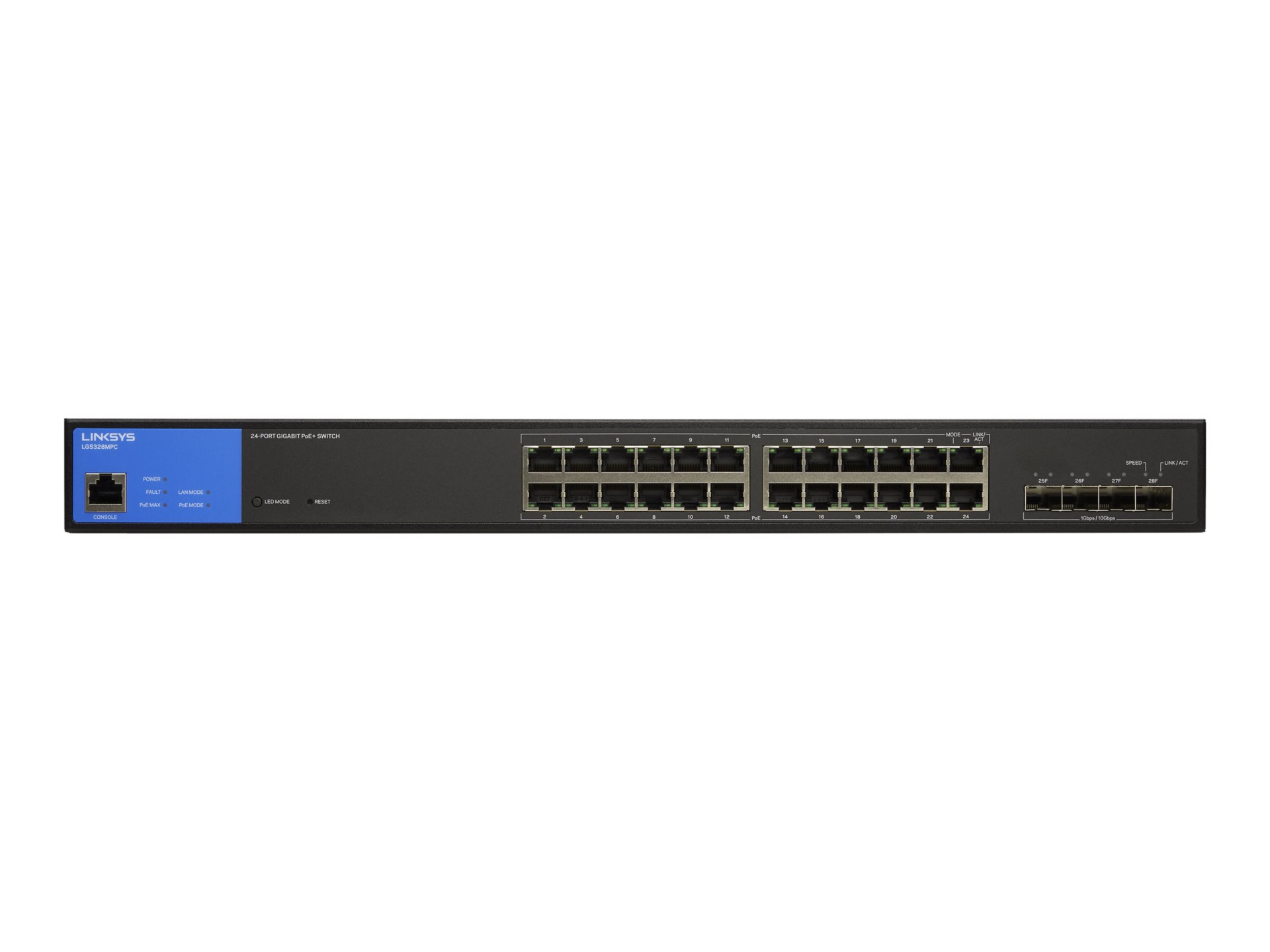 Linksys LGS328MPC - switch - 24 ports - smart - TAA Compliant
