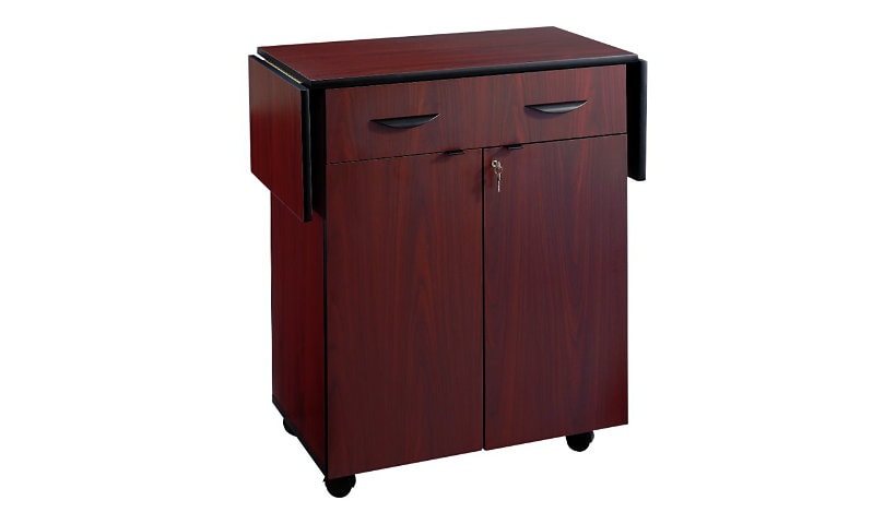 Safco Hospitality Service Cart - cupboard - 1 drawers - 1 shelves - 2 doors