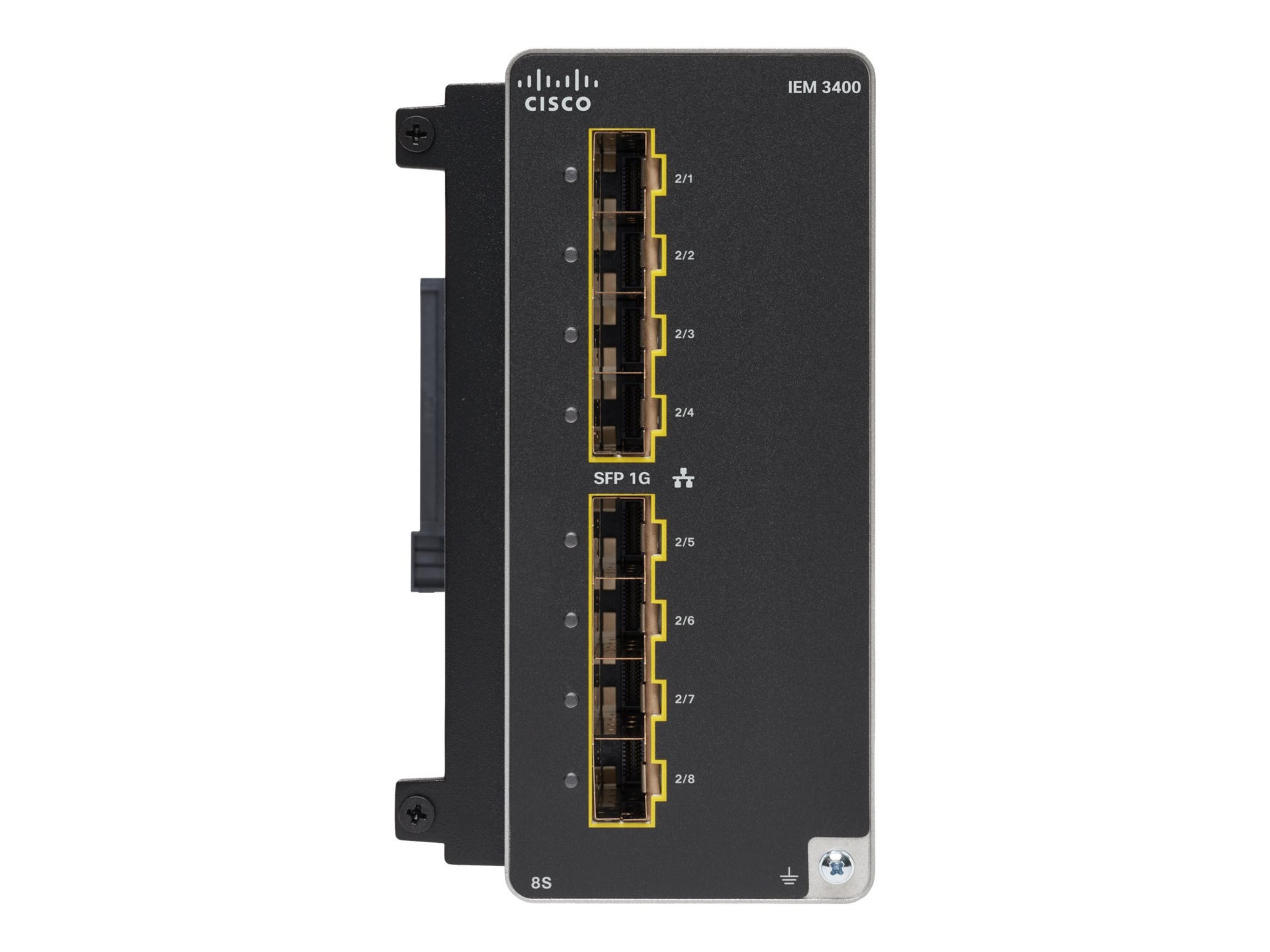 Cisco Catalyst IE3400 Rugged Series Advanced Expansion Module - expansion module - Gigabit Ethernet x 8