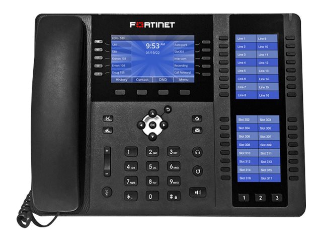 Fortinet FortiFone FON-580 - VoIP phone - with Bluetooth interface