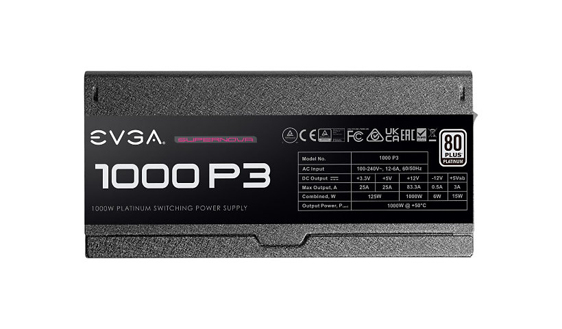EVGA SuperNOVA 1000 P3 - alimentation électrique - 1000 Watt