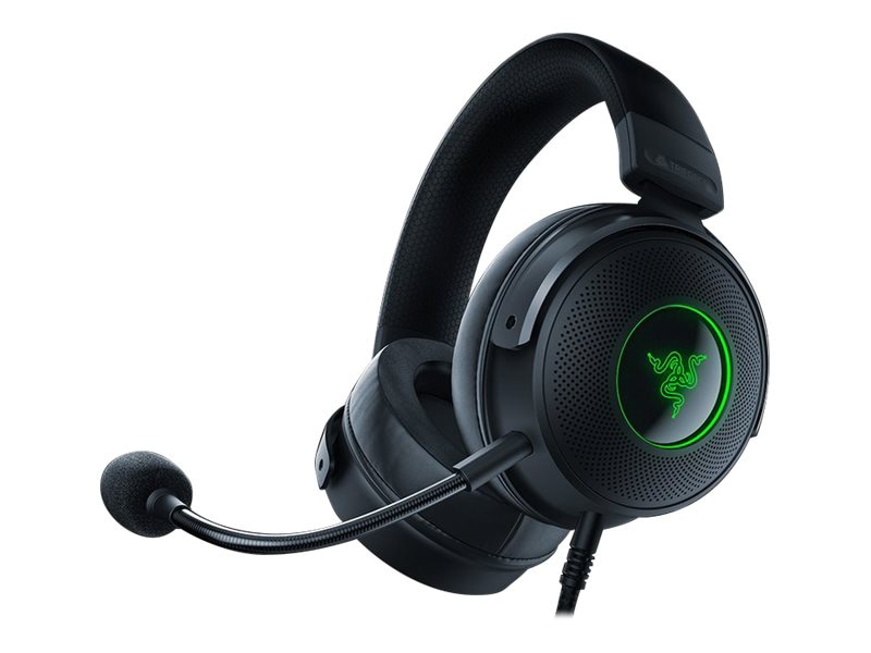 Razer Kraken V3 RGB Gaming Headset - USB-A - Wired - Dual - With Mic - Black