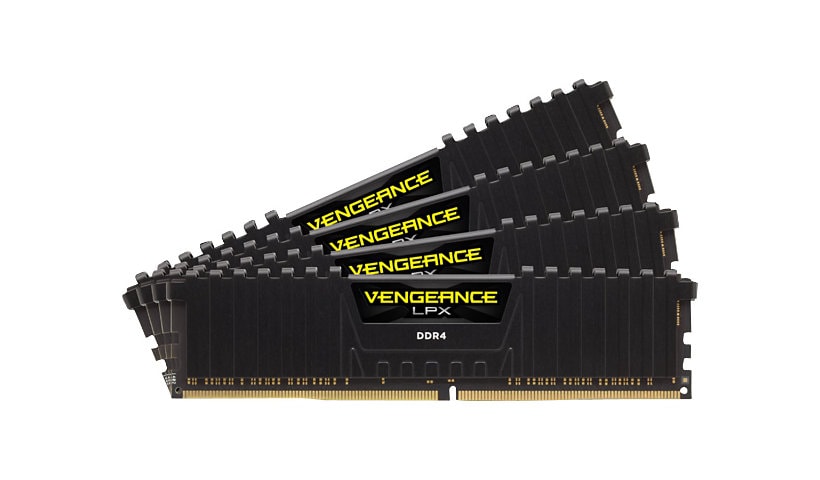 CORSAIR Vengeance LPX - DDR4 - kit - 128 GB: 4 x 32 GB - DIMM 288-pin - 3600 MHz / PC4-28800 - unbuffered
