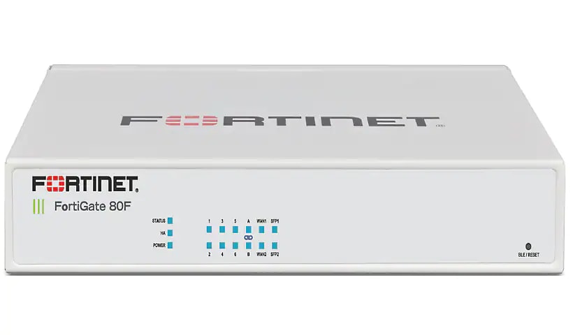 Fortinet FortiGate 80F-POE - security appliance - with 1 year 24x7 FortiCar