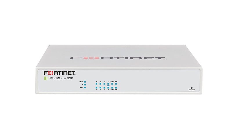 Fortinet FortiWiFi 80F-2R - security appliance - Wi-Fi 6 - with 1 year 24x7 FortiCare Support + 1 year FortiGuard