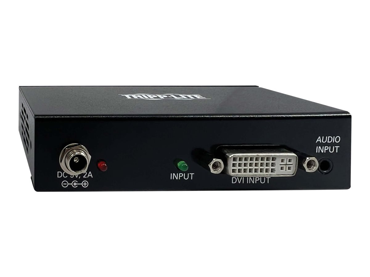 Eaton Tripp Lite series 2-Port DVI Splitter with Audio and Signal Booster,