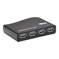 Tripp Lite USB-A Mini Hub 4-Port USB 3.2 Gen 1 with International Adapters
