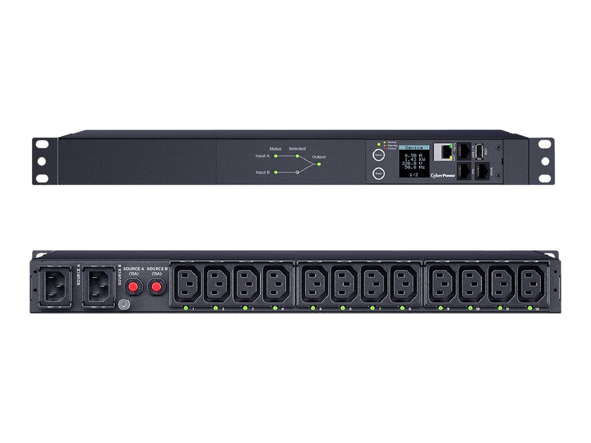 Thumbnail 4 of 5 for CyberPower Switched ATS PDU44004 - power distribution unit
