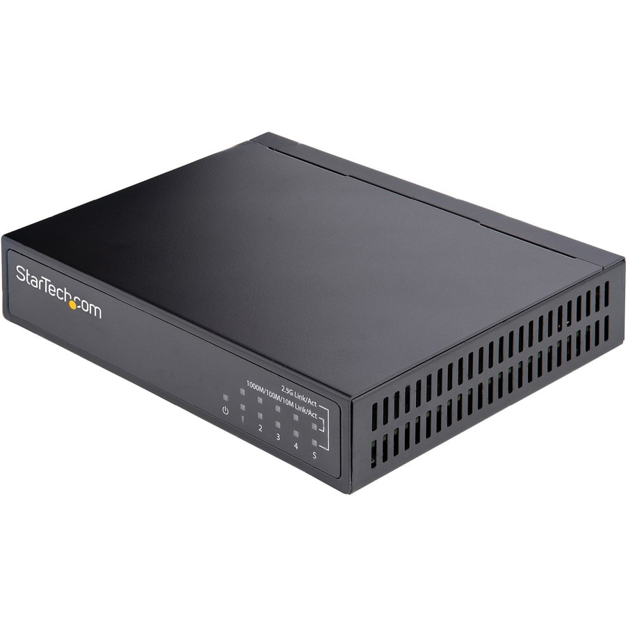 StarTech.com Unmanaged 2.5G Switch, 5 Port 2.5GBASE-T Unmanaged Ethernet Sw