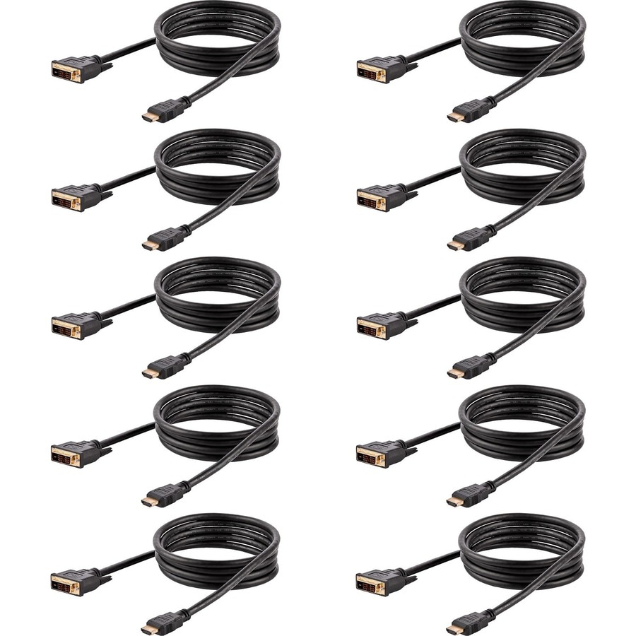 StarTech.com 6ft/1.8m HDMI to DVI Cable DVI-D to HDMI Display Cable Adapter
