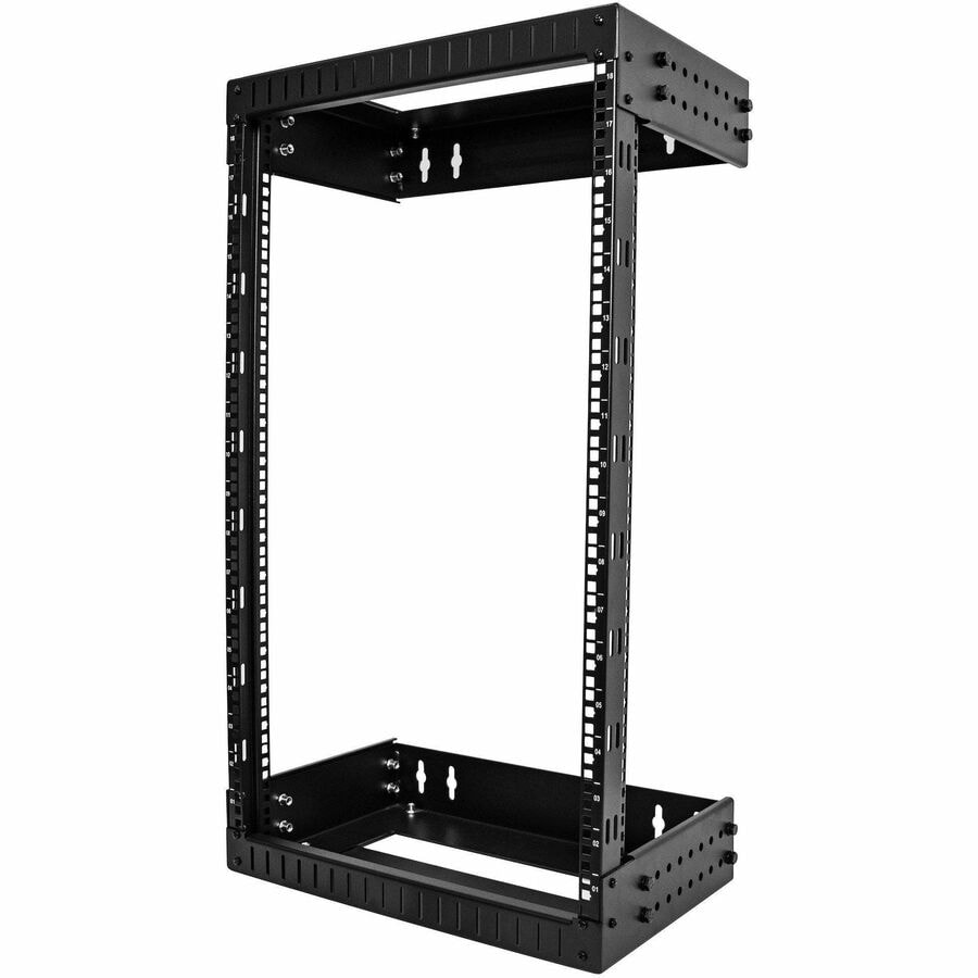 StarTech.com 2-Post 18U Heavy-Duty Wall Mount Network Rack, 19 Open Frame S