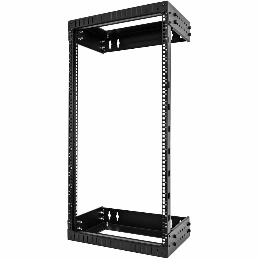 StarTech.com 2-Post 21U Heavy-Duty Wall Mount Network Rack, 19" Open Frame Server / AV / Data Rack with Adjustable Depth