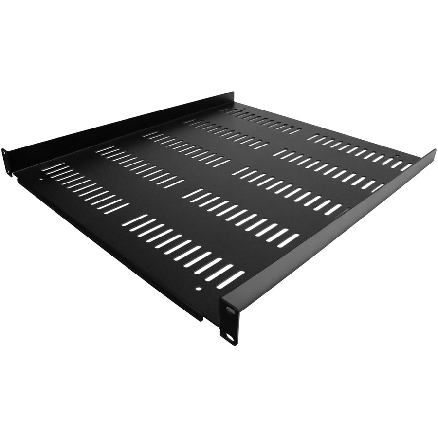 StarTech.com 1U 19" Vented Server Rack Cabinet Shelf - Fixed 20" Deep Cantilever Tray w/Cage Nuts