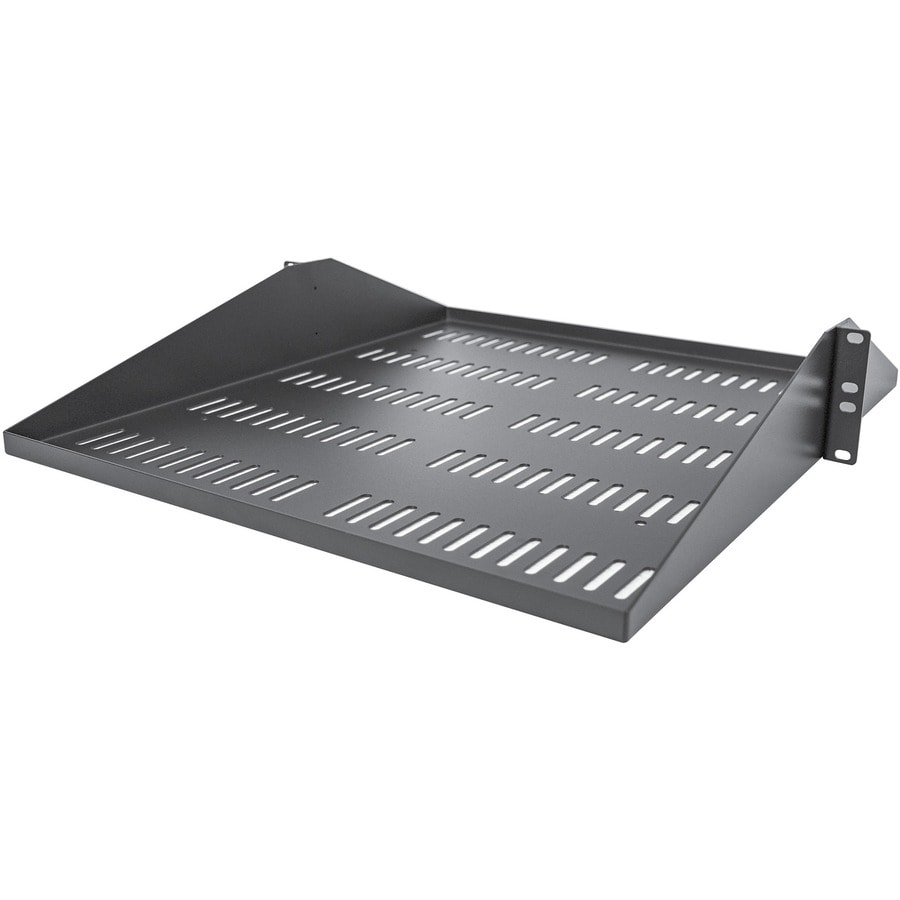StarTech.com 2U Vented Server Rack Shelf - Center Mount Fixed 20" Deep Cant