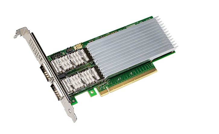 Intel E810-CQDA2 - network adapter - PCIe 4.0 x16 - 100 Gigabit QSFP28 x 2