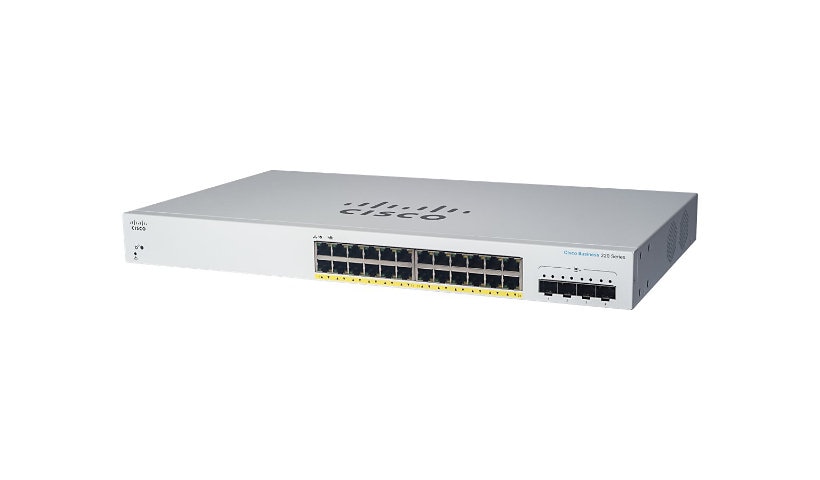 Cisco Business 220 Series CBS220-24FP-4G - switch - 28 ports - smart - rack-mountable
