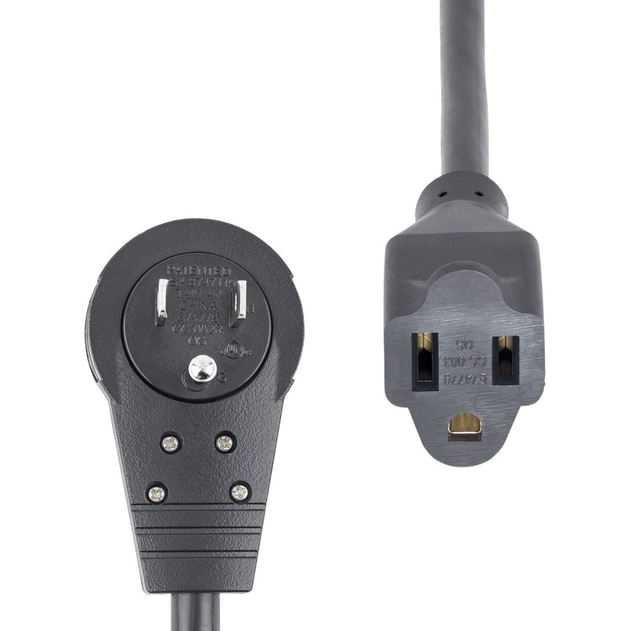 Thumbnail 5 of 6 for StarTech.com 3ft Power Extension Cord, Rotating Flat Plug Extension Cord, NEMA 5-15P to NEMA 5-15R Cable, 16 AWG