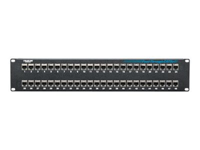 Black Box Feed-Through patch panel - 2U - 19"