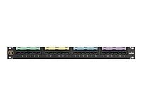 Leviton 24-Port Voice Grade Patch Panel, 8P2C Jacks, 25-pair connector