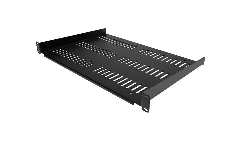 StarTech.com 1U Vented Server Rack Cabinet Shelf, 12in Deep Fixed Cantilever Tray, Rackmount Shelf for 19"