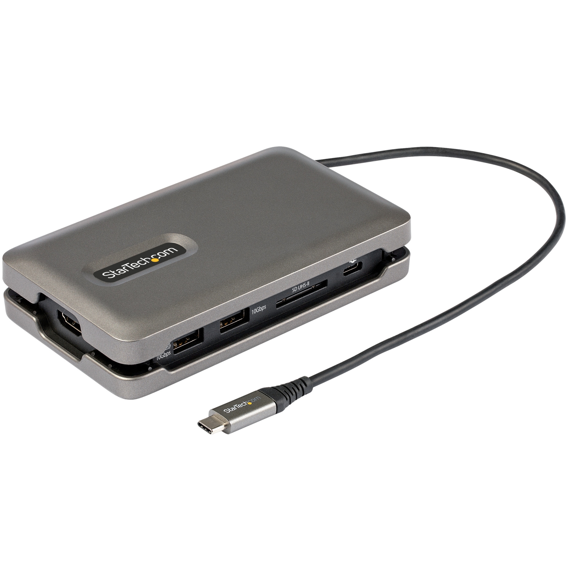 StarTech.com USB C Multiport Adapter, USB C to 4K 60Hz HDMI, 2-Port 10Gbps