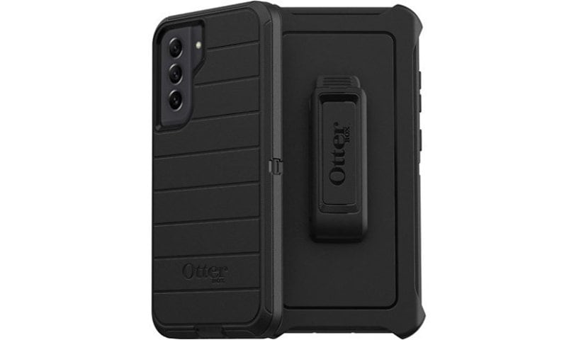 OtterBox Defender Series Pro Rugged Carrying Case (Holster) Samsung Galaxy S21 FE 5G Smartphone - Black