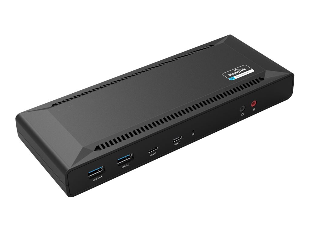 4XEM Slim USB-C Dual 4K with Power Delivery Universal - docking station - USB-C 3.1 Gen 1 - 2 x HDMI, 2 x DP - GigE