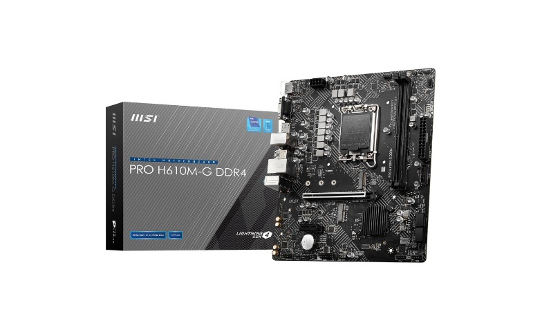 MSI H610M-G DDR4 Desktop Motherboard - Intel H610 Chipset - Socket