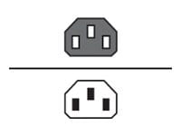 HDS - power cable - IEC 60320 C14 to power IEC 60320 C13 - 2.3 ft