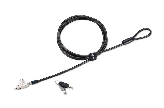 Kensington Slim N17 2.0 Keyed Laptop Lock for Wedge-Shaped Slots