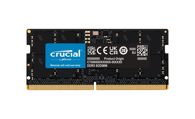 Crucial - DDR5 - module - 16 GB - SO-DIMM 262-pin - 4800 MHz / PC5-38400 -  unbuffered