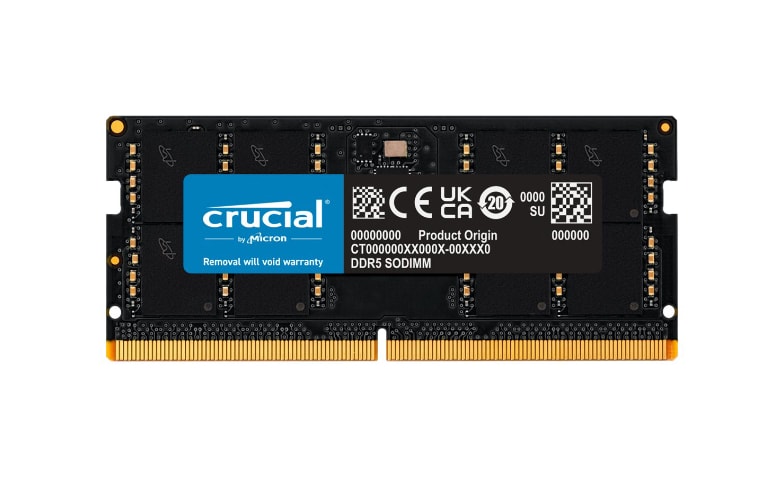 Mémoire RAM DDR5 Crucial - 32 Go, 4800 MHz, CL40, UDIMM