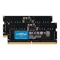 Crucial - DDR5 - kit - 16 GB: 2 x 8 GB - SO-DIMM 262-pin - 4800 MHz / PC5-3