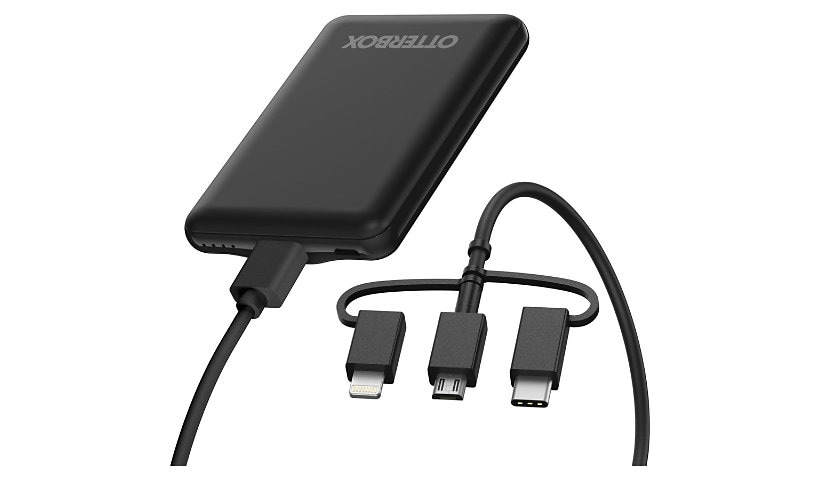 OtterBox Mobile Charging Kit Standard 5,000 mAH 3-in-1 Cable