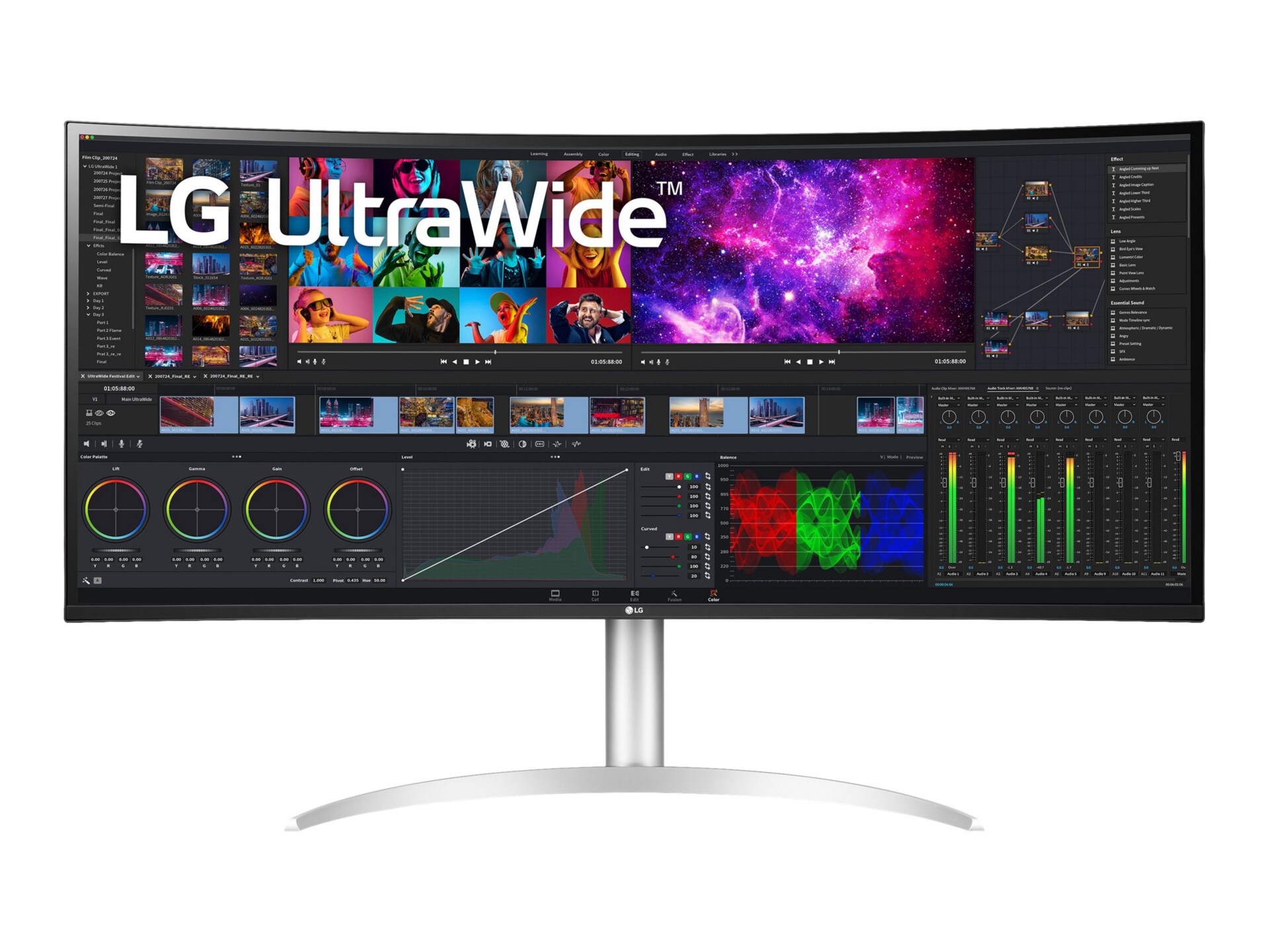 LG 40WP95C-W - LED monitor - curved - 39.7" - HDR
