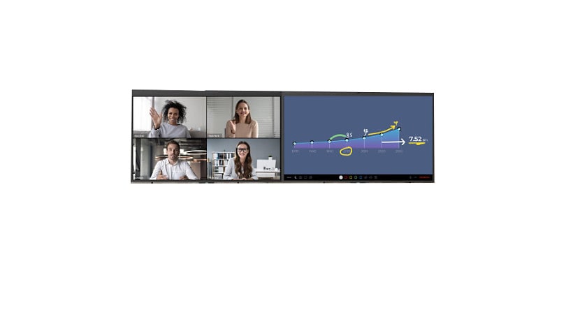 DTEN D7 Dual Display 55" All-In-One Interactive Whiteboard