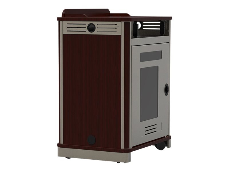 Spectrum Media Manager Compact lectern - overbridge - fusion maple, silver sparkle, fusion maple with matching edgeband